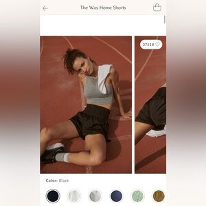 The Way Home Shorts- black